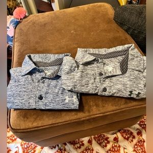 Set of 2 men’s under armour collars short sleeved shirts